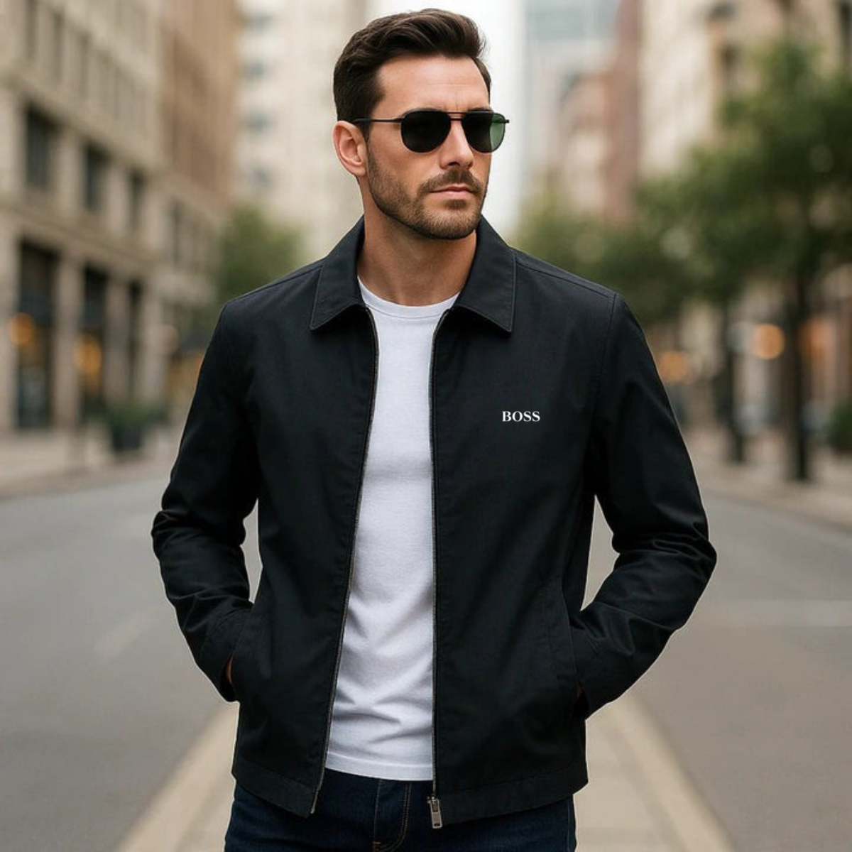 Elegant Jacket with Zip - CLEARANCE SALE